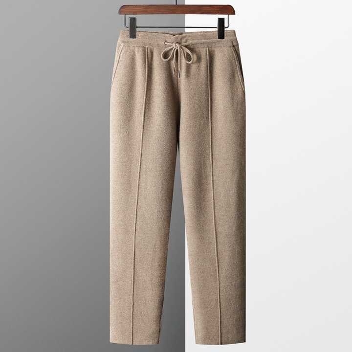 Variant image for Men's Trousers Grey Cashmere Soft Comfortable Fit Luxurious Warmth-4