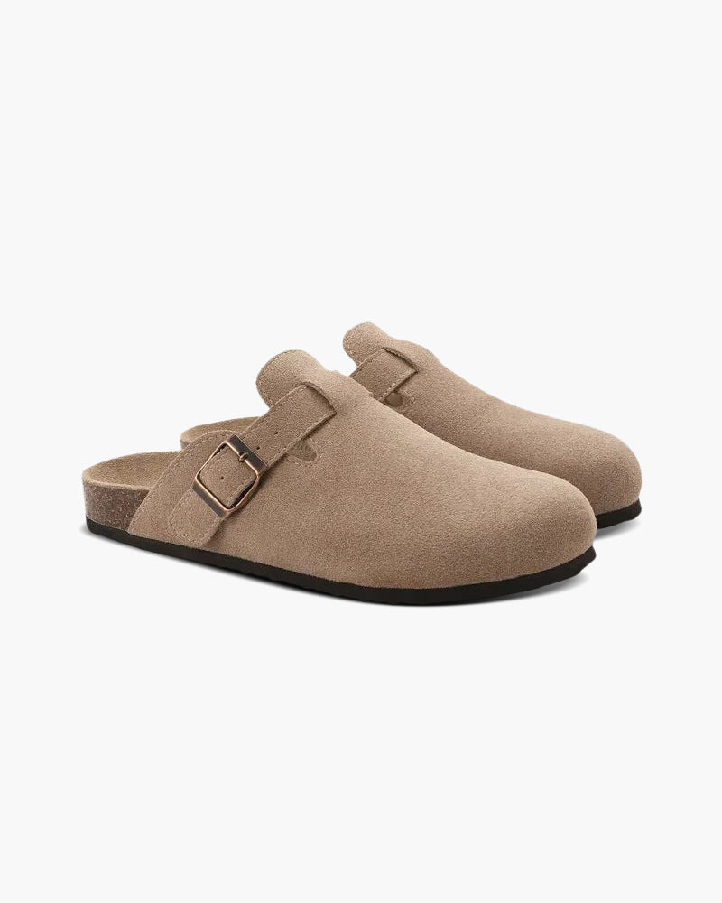 Variant image for Men's Clogs Brown Suede Luxury Comfort Slip-On Casual Footwear-1