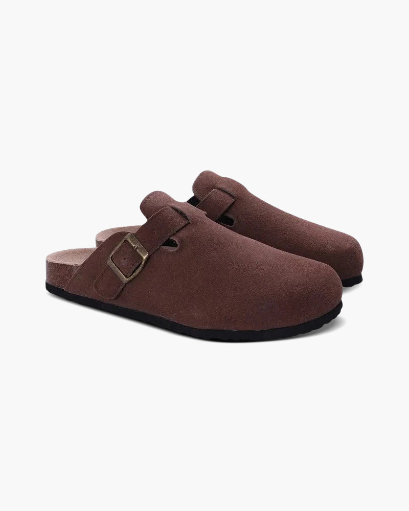 Variant image for Men's Clogs Brown Suede Luxury Comfort Slip-On Casual Footwear-25