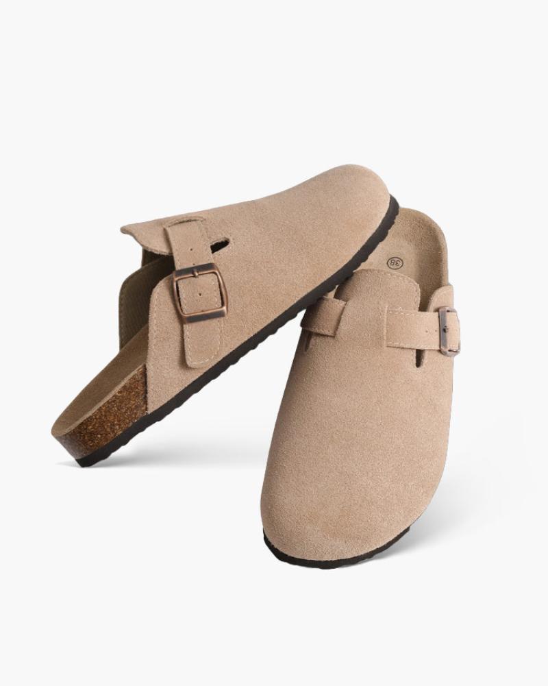 Men's Clogs Brown Suede Luxury Comfort Slip-On Casual Footwear