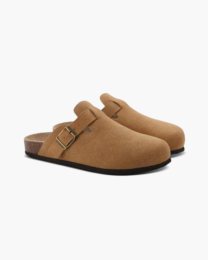 Variant image for Men's Clogs Brown Suede Luxury Comfort Slip-On Casual Footwear-33