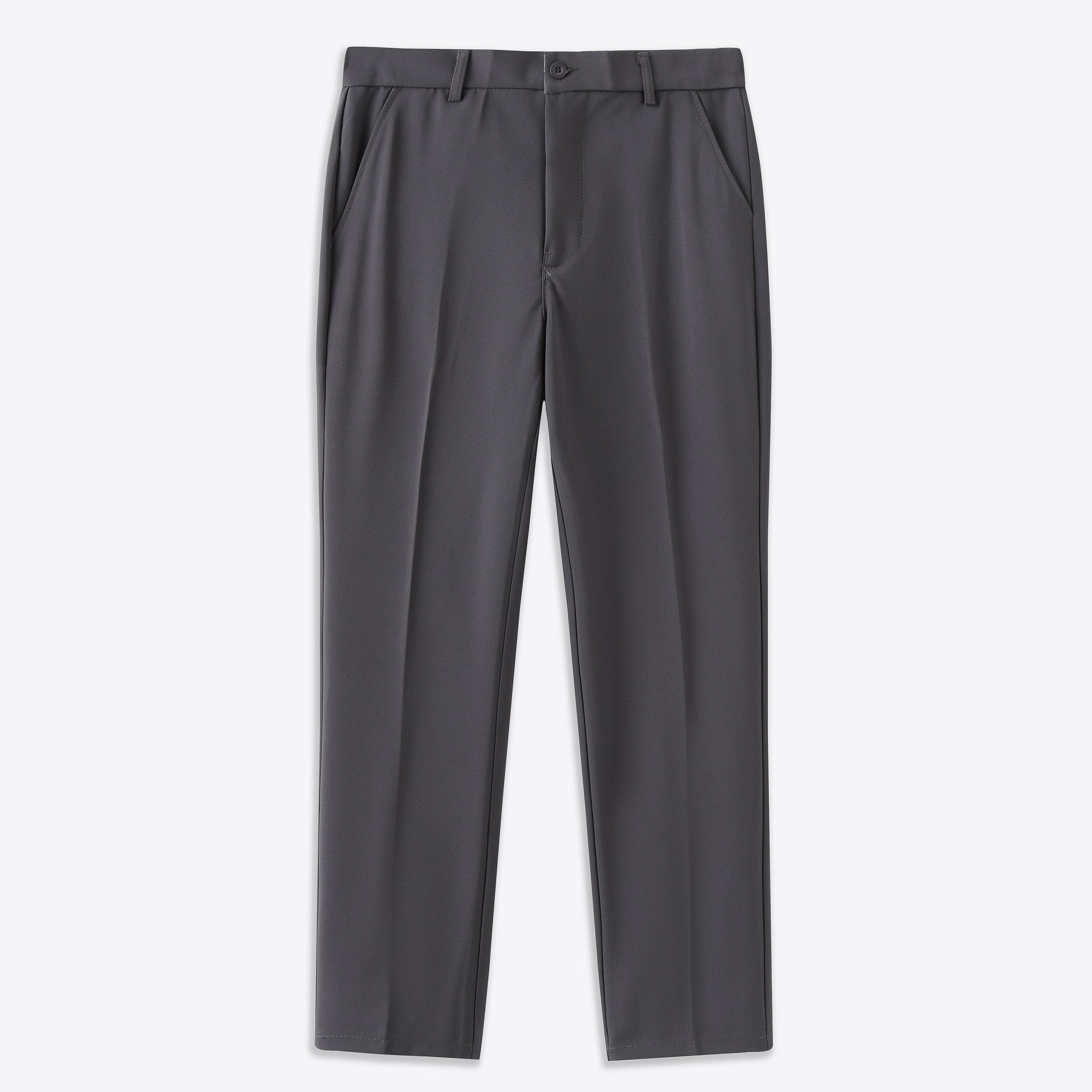Women's Stretch Pants Black Cotton Polyester Comfort Fit Versatile Design-2